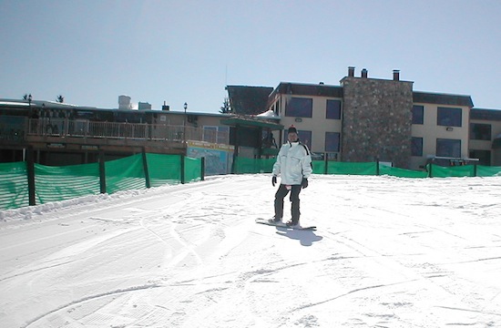 snowboarding