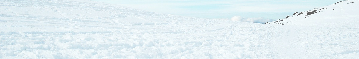 Snow on a mountain